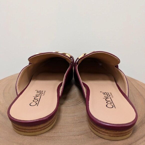 Women's Burgundy Wine Mule Keepsake Corkys Size 8 NWT - Picture 3 of 5